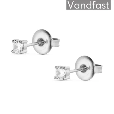 ANNEBRAUNER Princess 3 mm Clear Øreringe — produktfoto