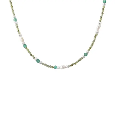 VERDE SIMPLE NECKLACE | SILVER — produktfoto