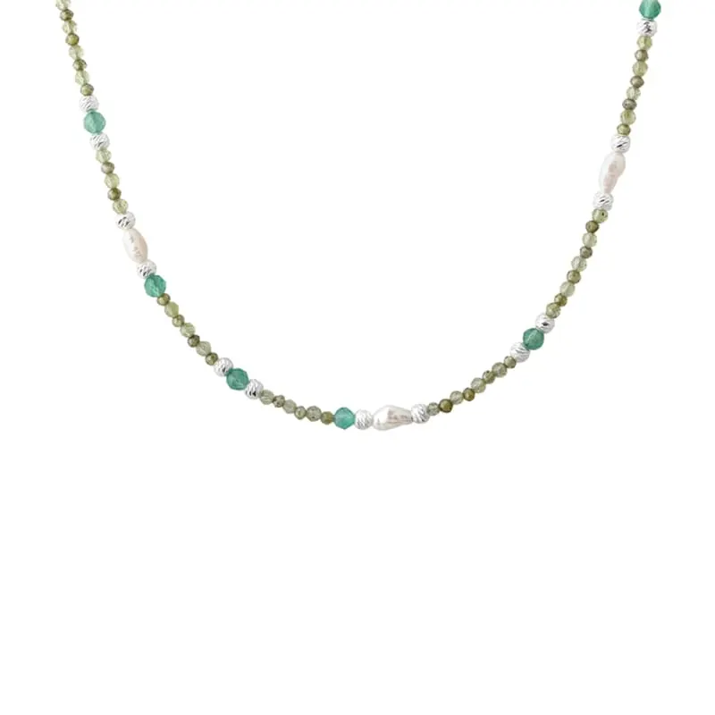 VERDE SIMPLE NECKLACE | SILVER — produktfoto