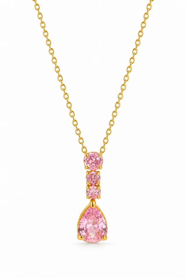 MIRA PINK NECKLACE | BAY — produktfoto
