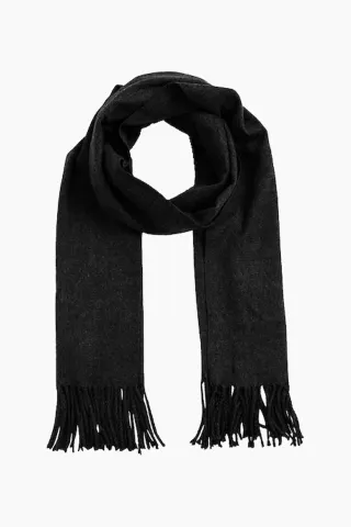 Objmarilyn Wool Scarf - Black - Object — produktfoto