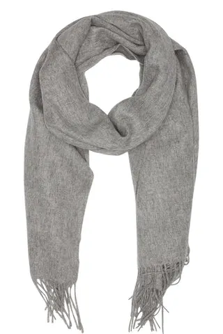 Oversized gråt tørklæde — produktfoto