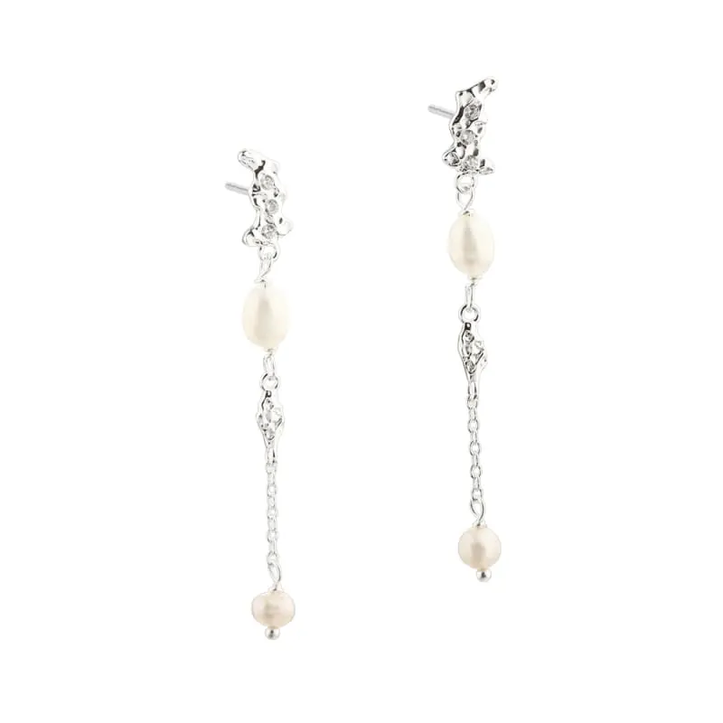 *MILENA LONG EARSTUD | SILVER — produktfoto