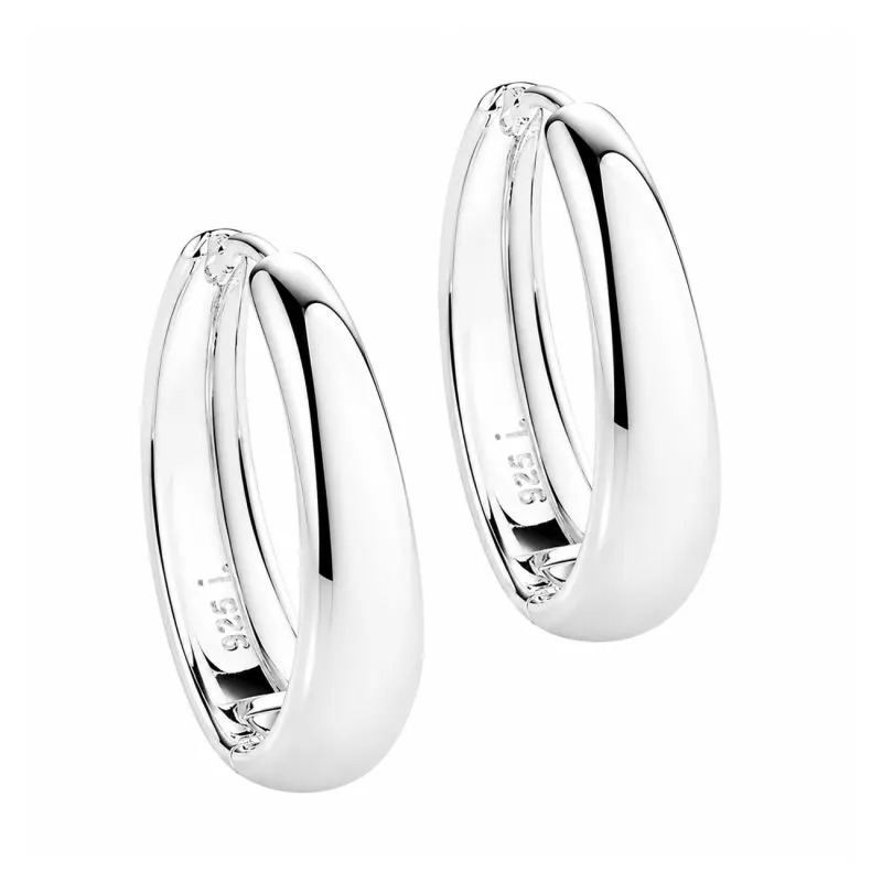 EMMA HOOP 16 MM.  | SILVER — produktfoto