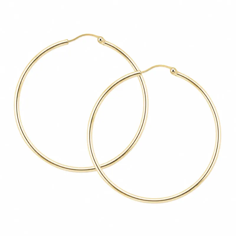 *ANA HOOP MEDIUM 30 MM | GOLDEN — produktfoto