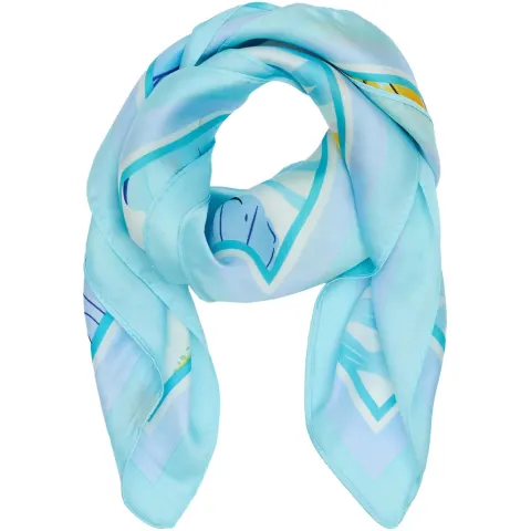 Marta du Chateau dame tørklæde MdcJuline FA1-Scarf - Blue24 — produktfoto