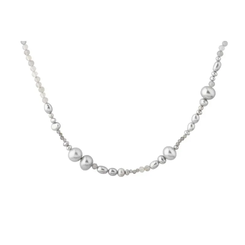 WHISPER PEARL NECKLACE | SILVER — produktfoto
