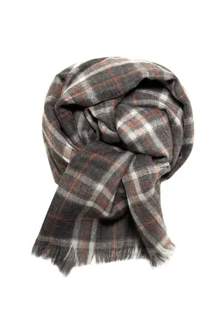 Blødt dobbelt tørklæde i 100% lambswool — produktfoto