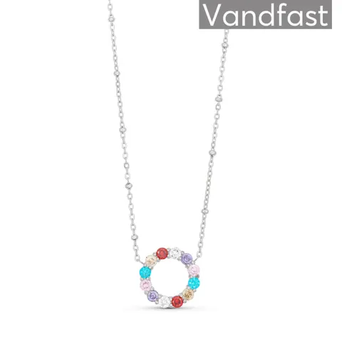 ANNEBRAUNER Big Multicolor Circle Halskæde — produktfoto