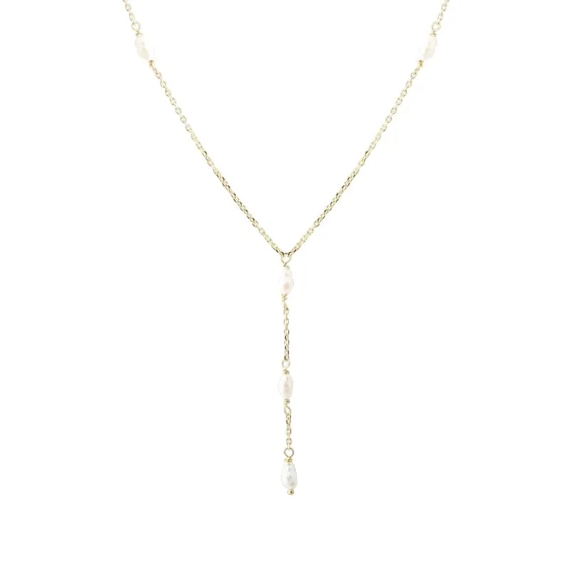 LUNELLA Y-NECKLACE  | GOLDEN — produktfoto