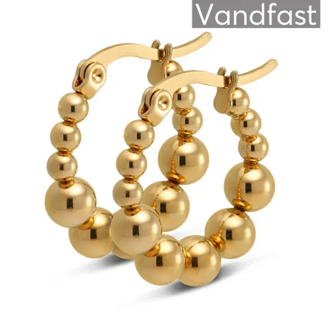 ANNEBRAUNER Creole Ball Petite Øreringe 18K Guldbelagte — produktfoto