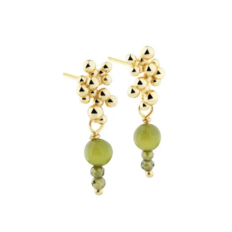 AYA OLIVE EARSTUD | GOLDEN — produktfoto