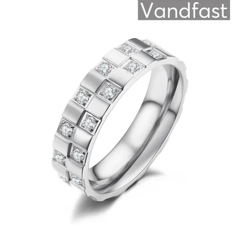ANNEBRAUNER Chess White Ring — produktfoto