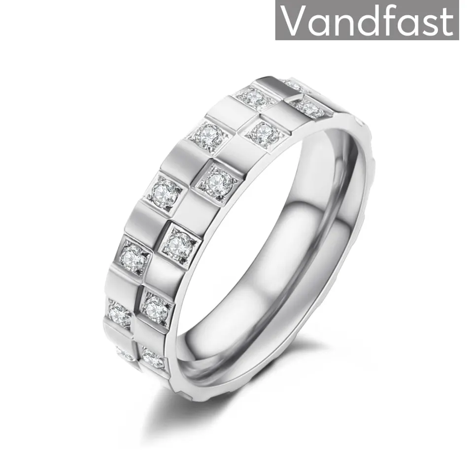 ANNEBRAUNER Chess White Ring — produktfoto