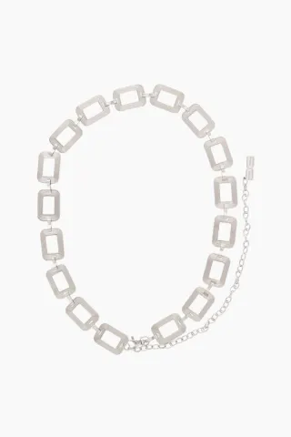 GZchannie Chain Belt - Silver - Gestuz — produktfoto