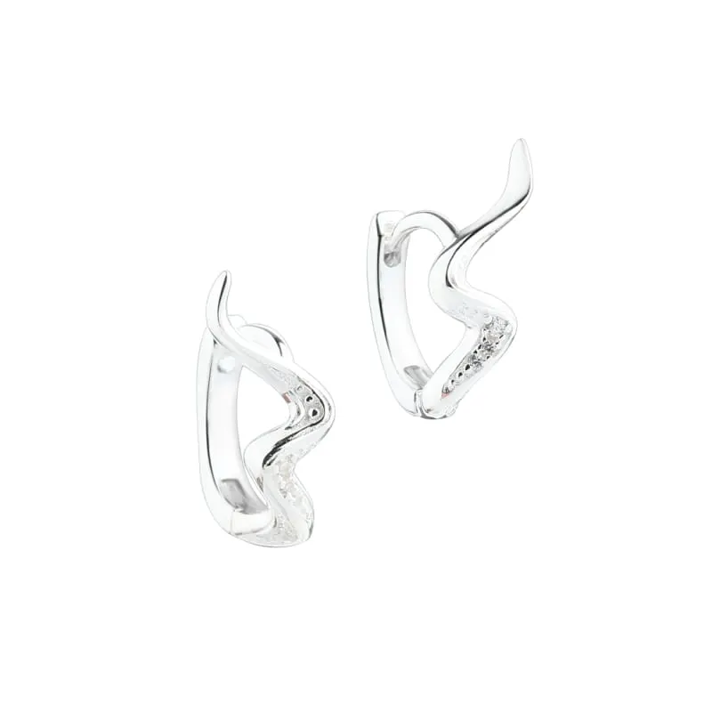 *DARLING RIVER HOOP | SILVER — produktfoto