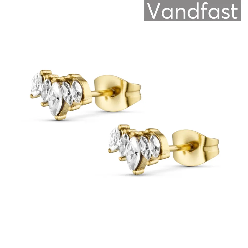 ANNEBRAUNER Zirconia Studs Øreringe 18K Guldbelagt — produktfoto