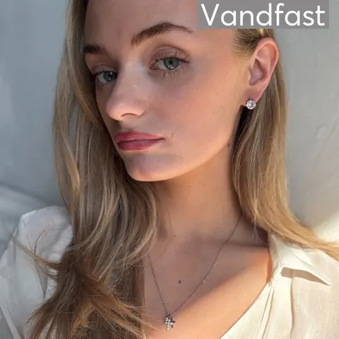 ANNEBRAUNER Princess 8 mm Clear Øreringe — produktfoto