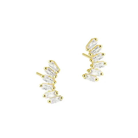 *PHILINA CLEAR EARSTUD | GOLDEN — produktfoto