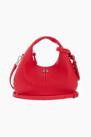 Hobo Mini Grained B2070123 - Goji Berry - GANNI — produktfoto