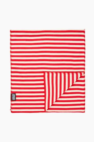 NPS Scarf Interlock - Red/Ecru - Nørgaard på Strøget — produktfoto