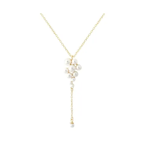 LUNA CLUSTER NECKLACE | GOLDEN — produktfoto