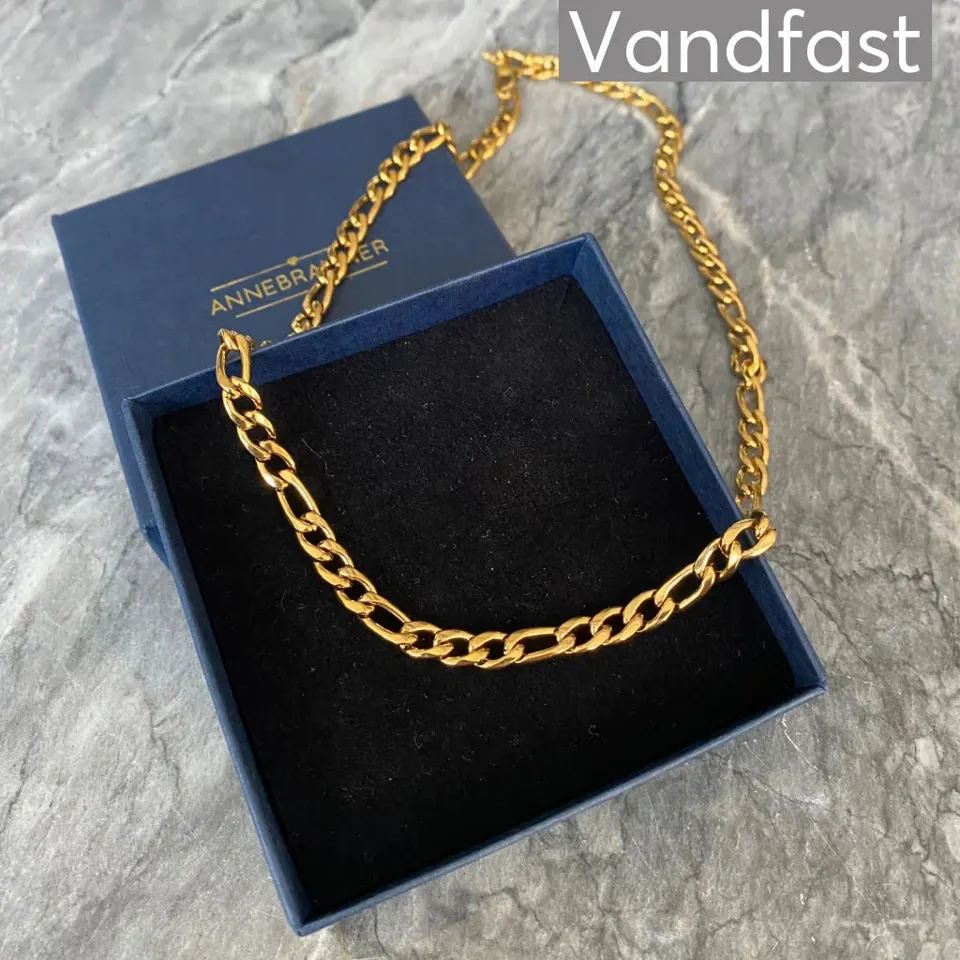 ANNEBRAUNER Figaro Halskæde 50 CM 18K Guldbelagt - 3 mm — produktfoto