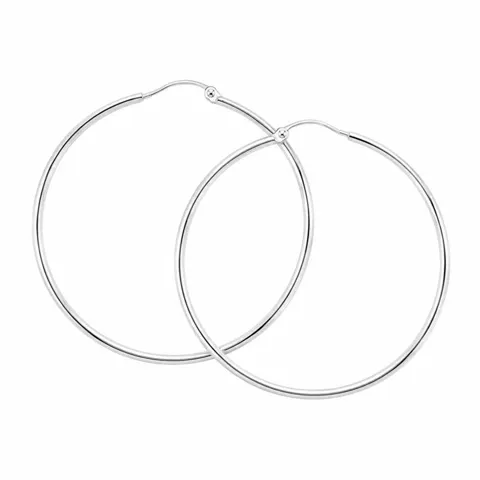 *ANA HOOP MEDIUM 30 MM | SILVER — produktfoto