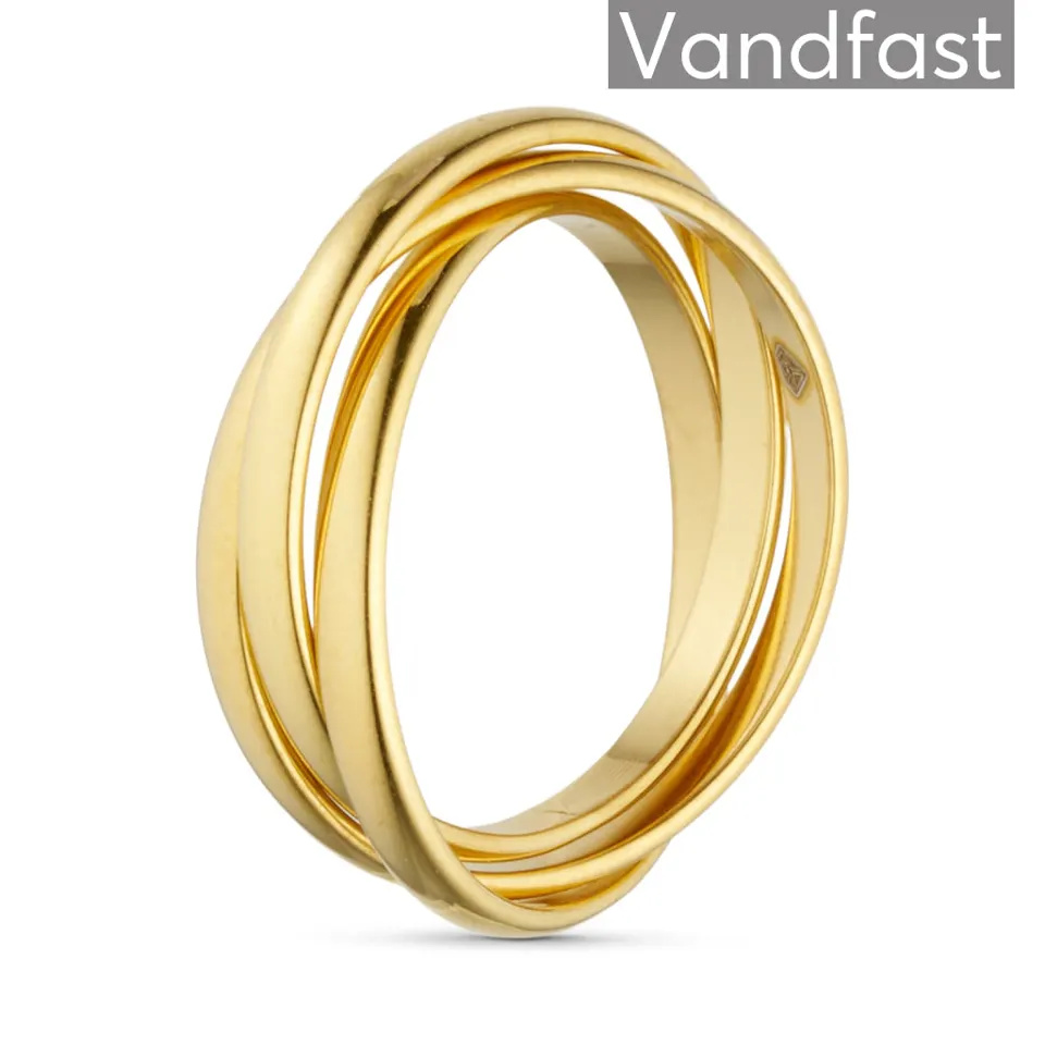 ANNEBRAUNER 3 In 1 Ring 18K Guldbelagt — produktfoto