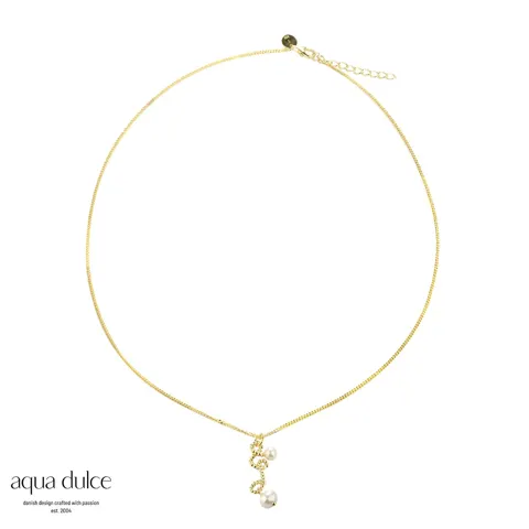 *SWIRL LOVE NECKLACE | GOLDEN — produktfoto