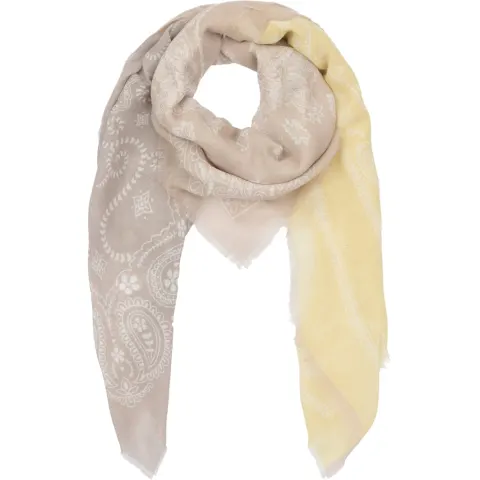Marta du Chateau dame tørklæde MdcBelle FA37263 - Yellow/Beige — produktfoto