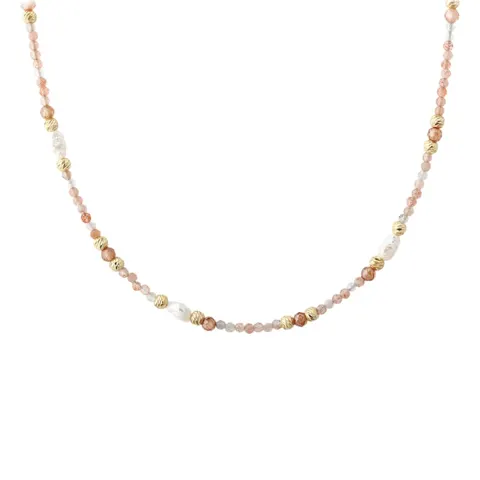 SUNELLA SIMPLE NECKLACE | GOLDEN — produktfoto