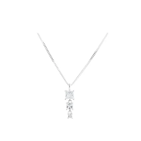 *EDGE NECKLACE | SILVER — produktfoto