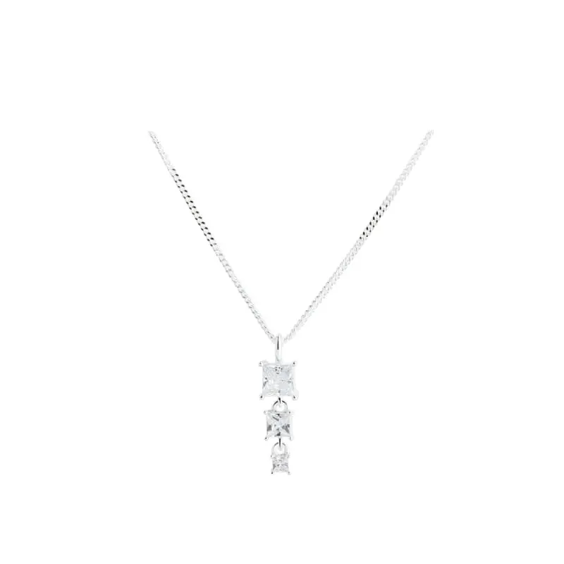 *EDGE NECKLACE | SILVER — produktfoto