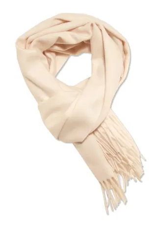 Cashmere tørklæde i crème farve — produktfoto