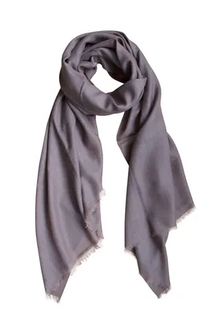 Cashmere tørklæde i mørk taupe — produktfoto