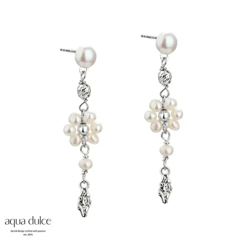 DAISY PEARL EARSTUD | SILVER — produktfoto