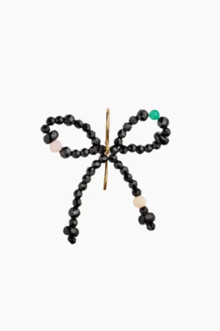 Lissé Bow Earring - Black Dream Colors - Stine A — produktfoto