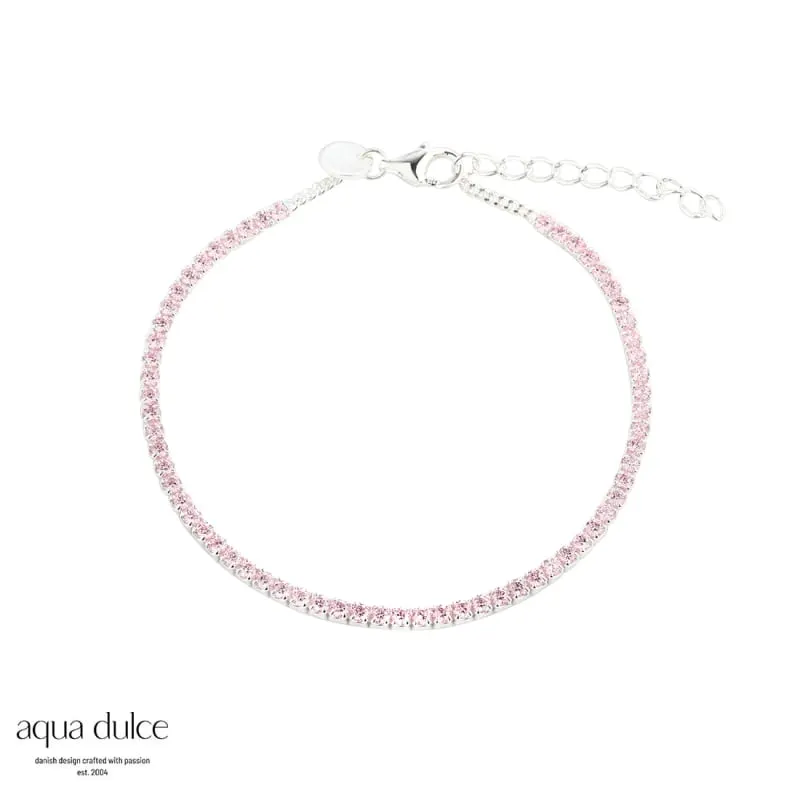 *ROSE DAGNY TENNIS BRACELET | SILVER — produktfoto
