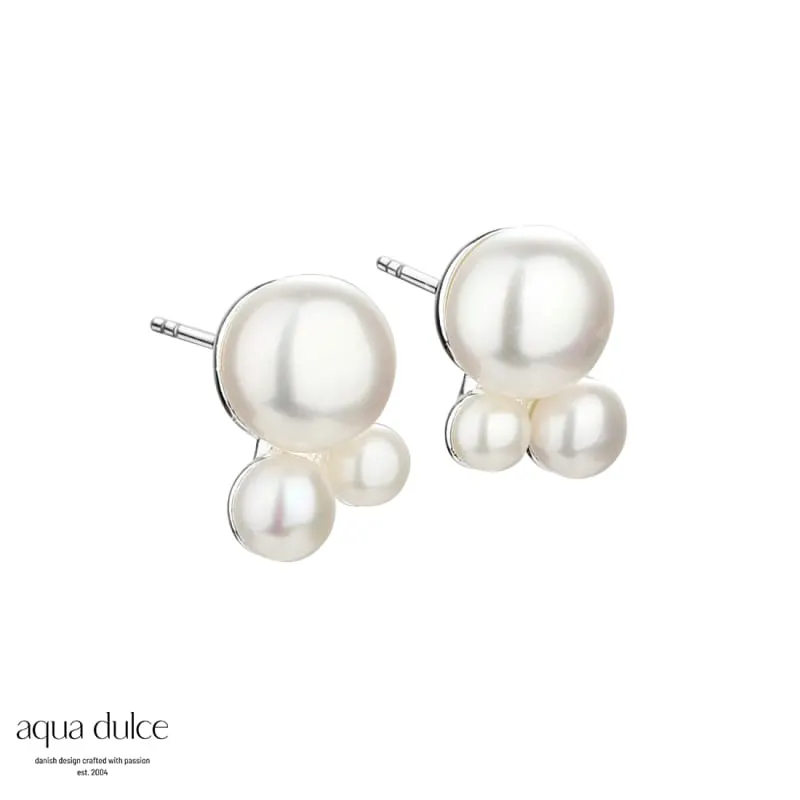 *SHORT BOBBLY EARSTUD | SILVER — produktfoto