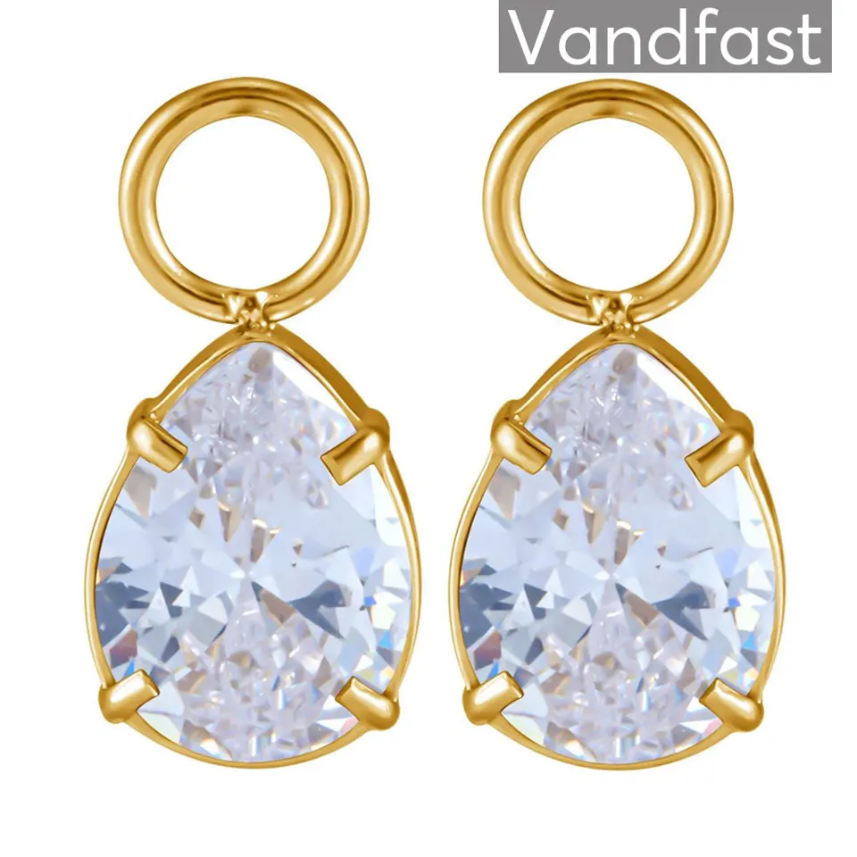 ANNEBRAUNER Water Drops Clear 18K Guldbelagt — produktfoto