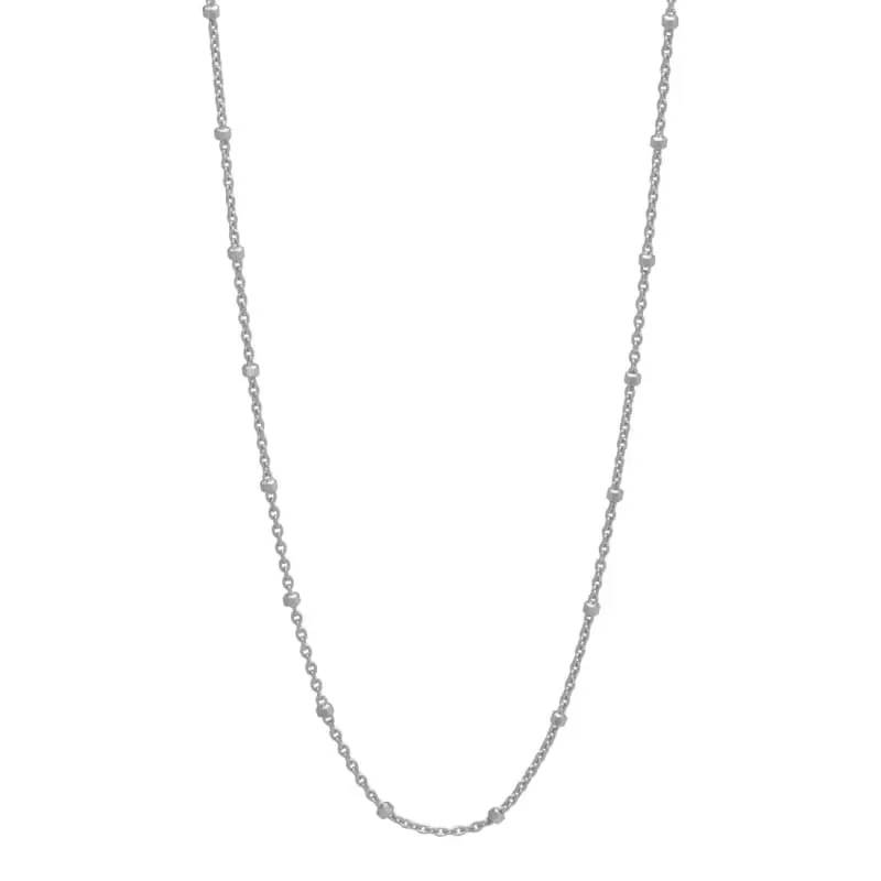 *DOT NECKLACE 80 CM. | SILVER — produktfoto