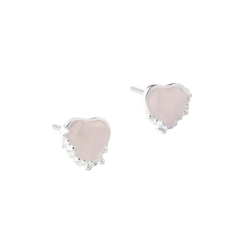 GRACE HEART EARSTUD | SILVER — produktfoto