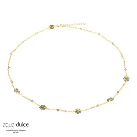DAISY OLIVE NECKLACE | GOLDEN — produktfoto