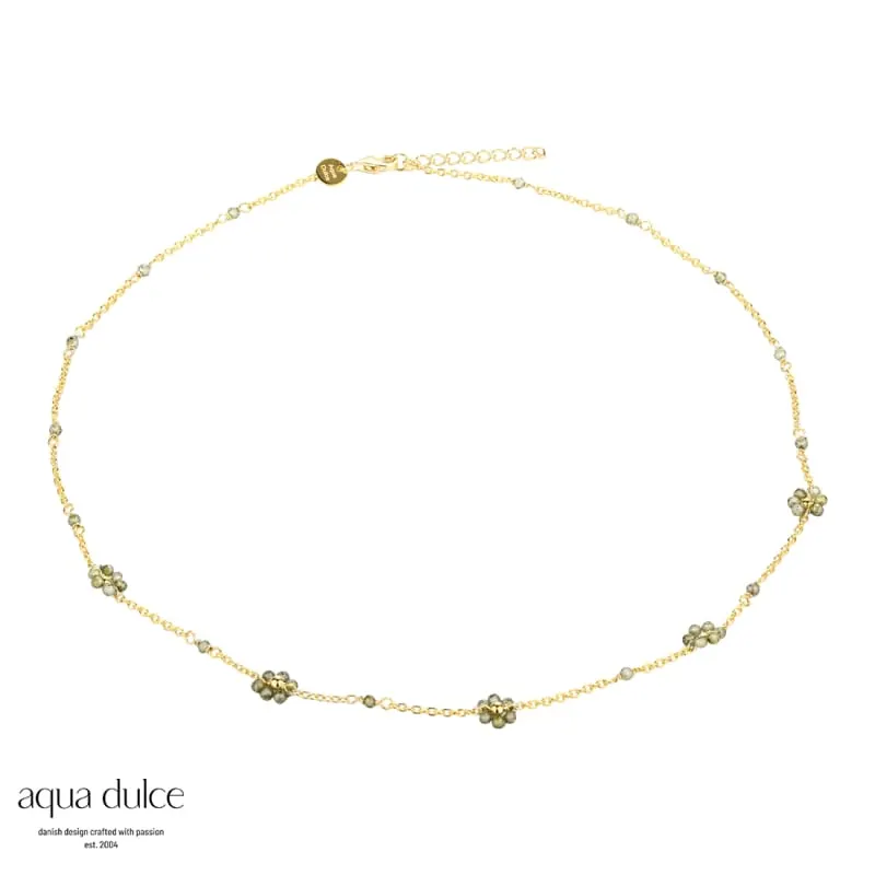 DAISY OLIVE NECKLACE | GOLDEN — produktfoto