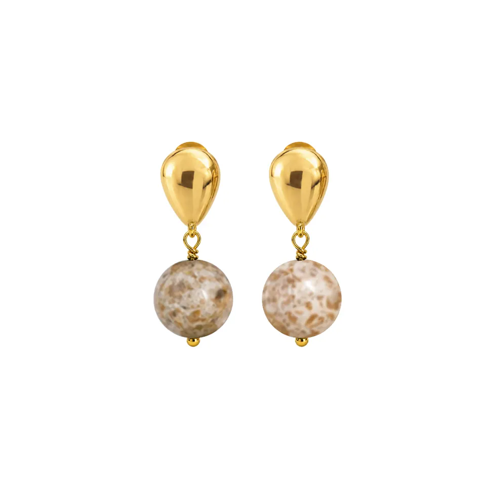 BROWN DROP EARRING | BAY — produktfoto
