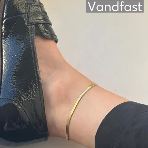 ANNEBRAUNER Snake Ankelkæde 18K Guldbelagt — produktfoto