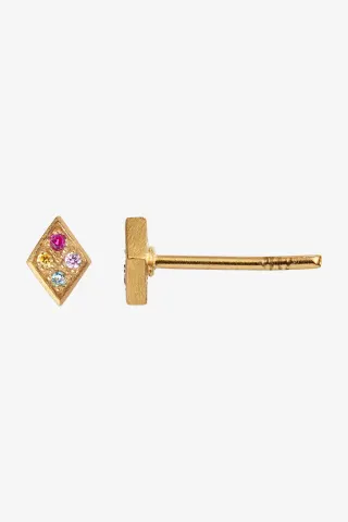 Petit Candy Harlekin Earring - Gold - Stine A — produktfoto