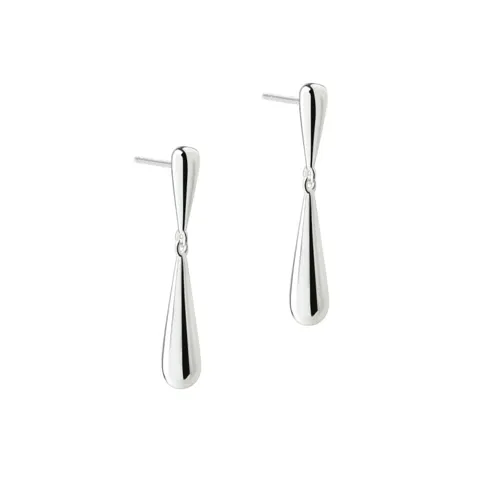 SHINY DROP EARSTUD | SILVER — produktfoto