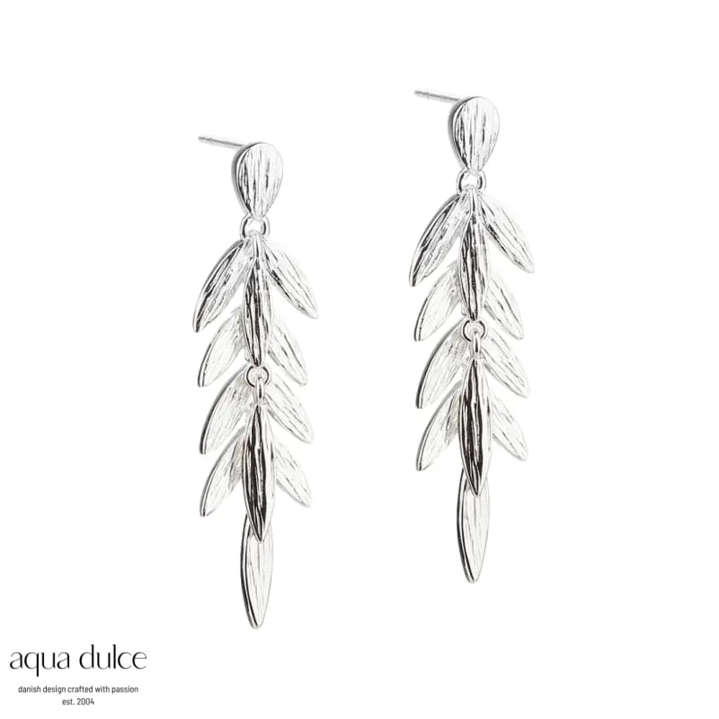DEBBIE LEAF EARSTUD | SILVER — produktfoto